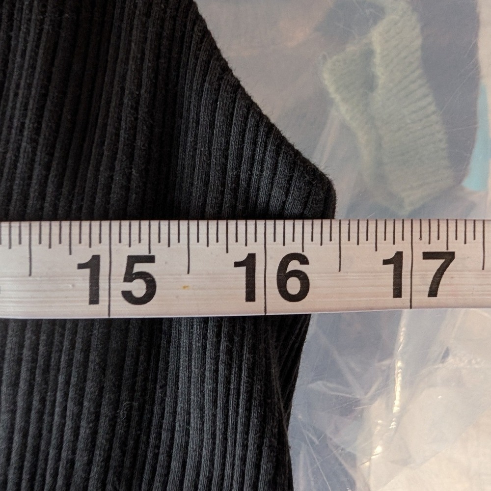 Nation LTD Leticia Ribbed Tank XL Black Organic Pima Cotton‎ Minimalist Capsule - Picture 8 of 9